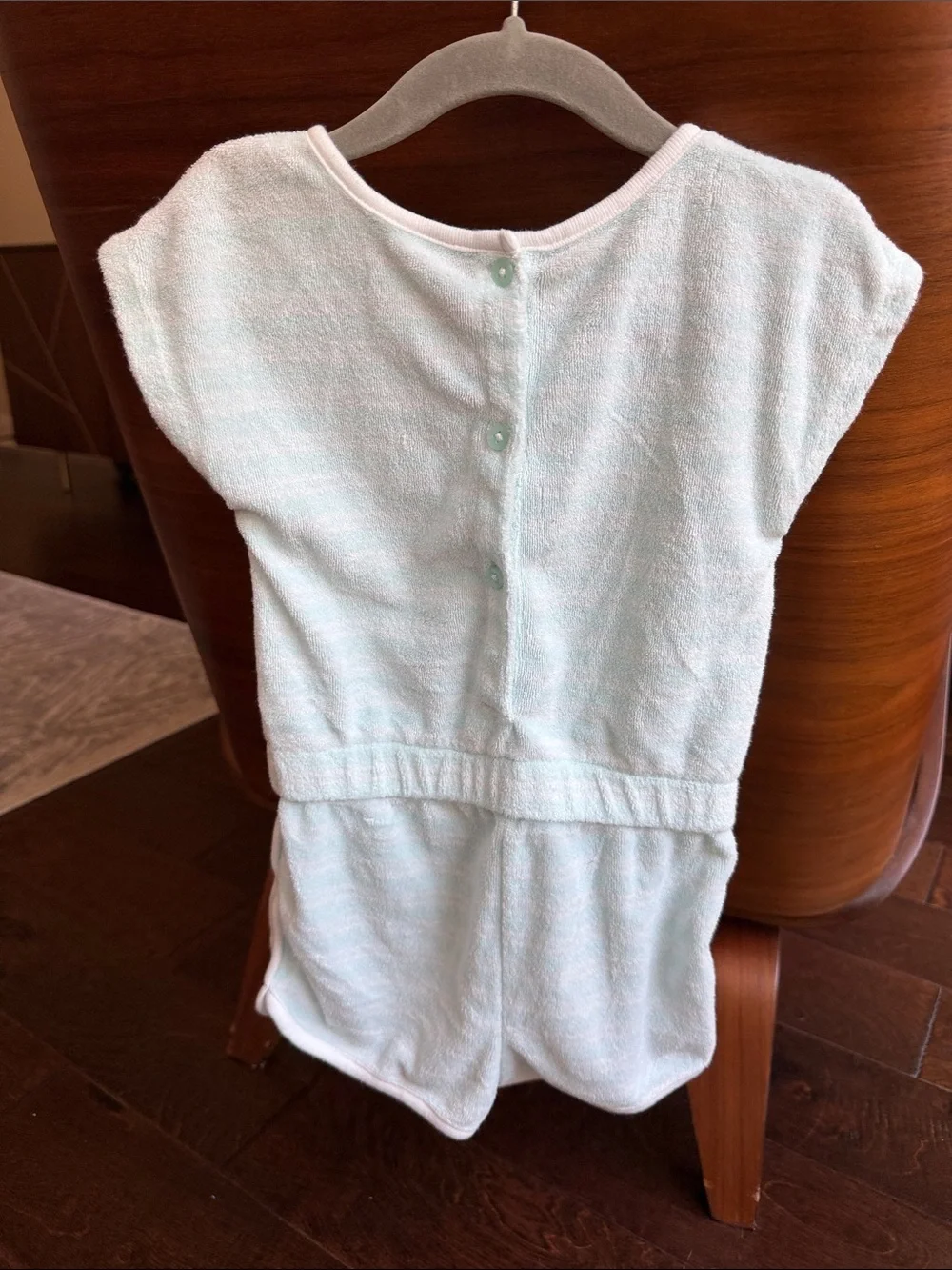 Carter's Pale Blue Swim Romper Cover up 3T